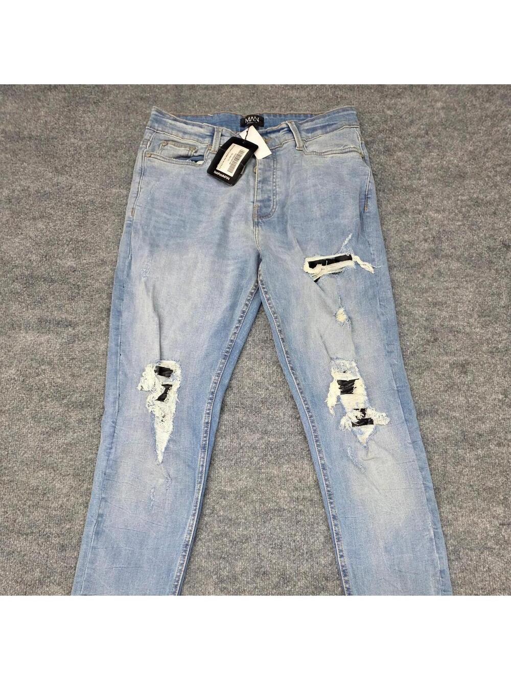 Boohoo Men's Blue Jeans